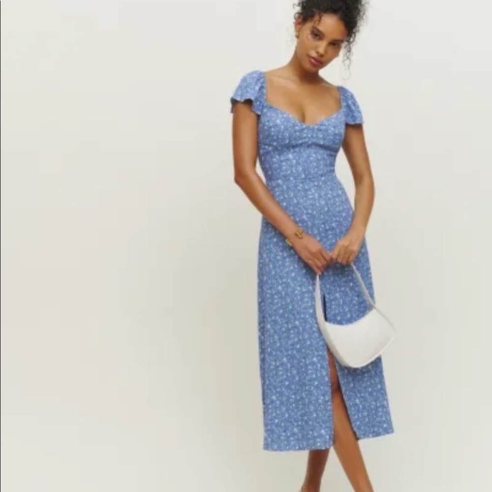 Reformation Baxley Dress in Eve